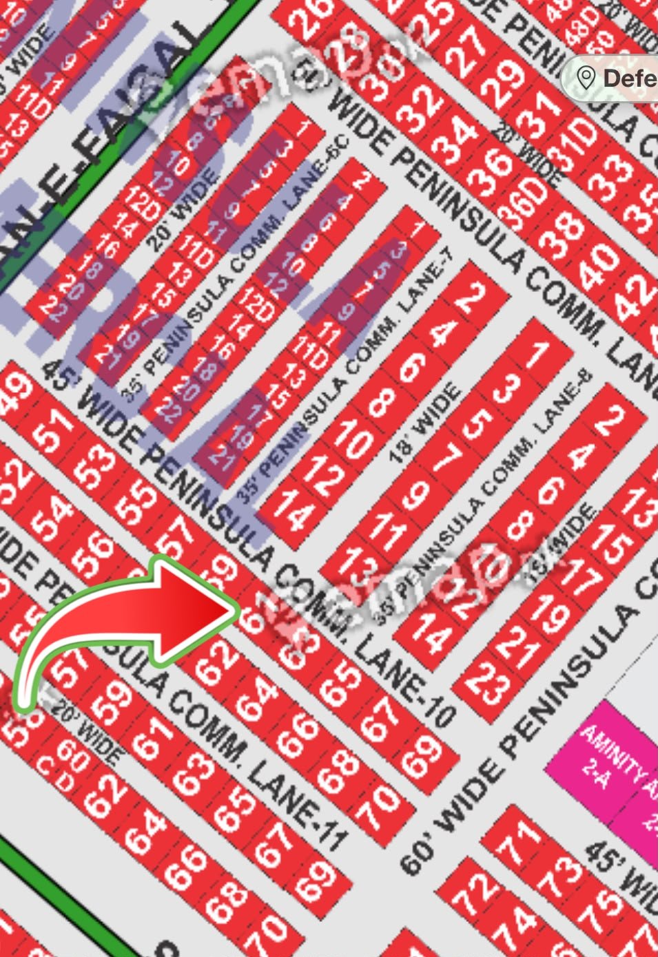200yds Peninsula Commercial, Lane 10 DHA Phase 8, Karachi